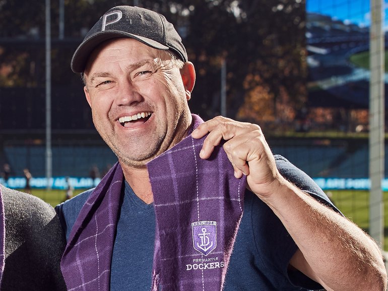 Tony Modra was in a truck crash on Thursday.
