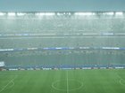 A storm in Philadelphia has forced the match between France and Iraq to be stopped at halftime. (AP PHOTO)