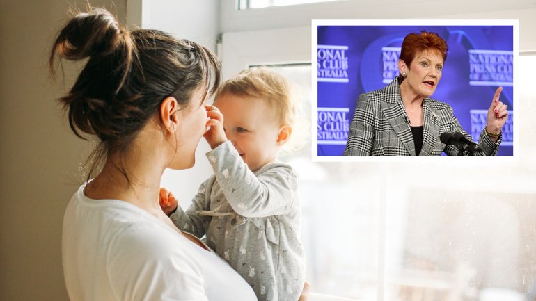 One Nation leader Pauline Hanson has walked back her controversial National Press Club remarks against women receiving paid parental leave.