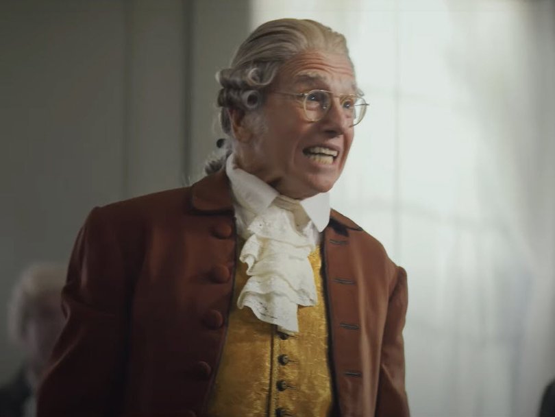 Larry David plays a variety of different historical figures.