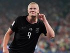 An Erling Haaland double has booked Norway a spot in the next round of the World Cup. (AP PHOTO)