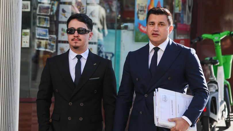 Bankstown Nurse Ahmad Rashad Nadir arrives at Downing Court. Picture: NewsWire / Gaye Gerard