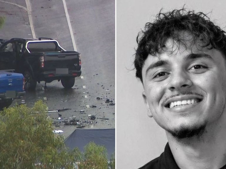 Socceroos fan Cesare Liberatore, 18, was killed in a car crash on his way home from watching the World Cup at Federation Square on Saturday.
