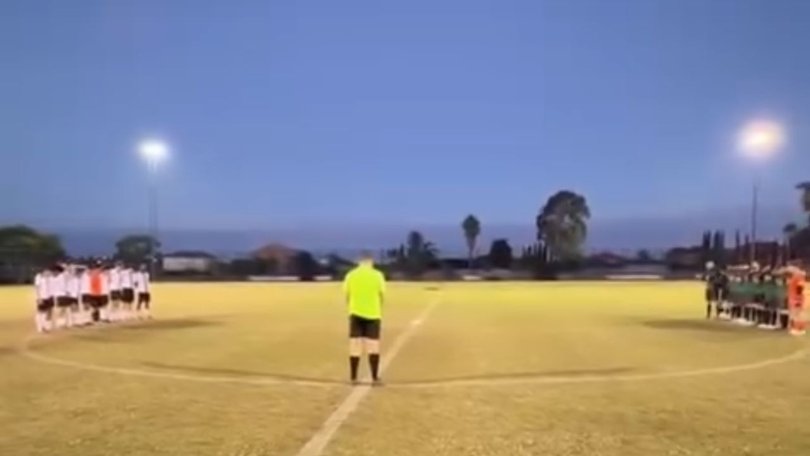 Greenvale United Soccer Club observed a minute of silence for their former teammate.