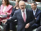 Prime Minister Anthony Albanese  during Question Time at Parliament House in Canberra. 