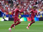 Portugal's Cristiano Ronaldo celebrates becoming the first player to score at six World Cups. 