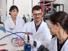 Professor Gentile (middle) has been working on a cheaper, more easily applied form of heart treatment for decades. 