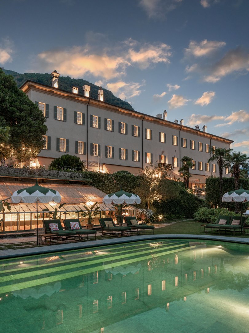 Many guests spend their afternoons by the large pool.
