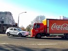 An SUV and huge truck collided at an intersection at Mascot. P