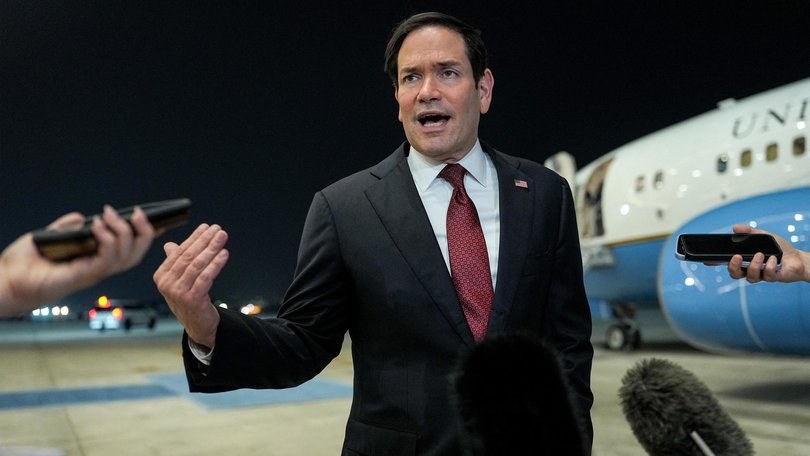 US Secretary of State Marco Rubio in Abu Dhabi.