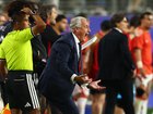SANTA CLARA, CALIFORNIA - JUNE 19: Gustavo Alfaro, Head Coach of Paraguay, reacts during the FIFA World Cup 2026 Group D match between Türkiye and Paraguay at San Francisco Bay Area Stadium on June 19, 2026 in Santa Clara, California. (Photo by Dean Mouhtaropoulos/Getty Images)