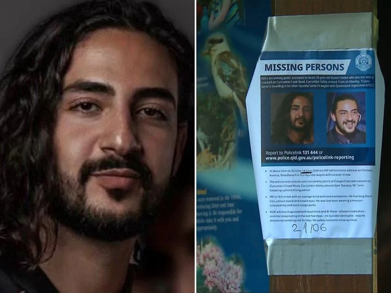 Magician Daniel Hidden, 26, was found dead on Wednesday after an extensive search operation in southeast Queensland.