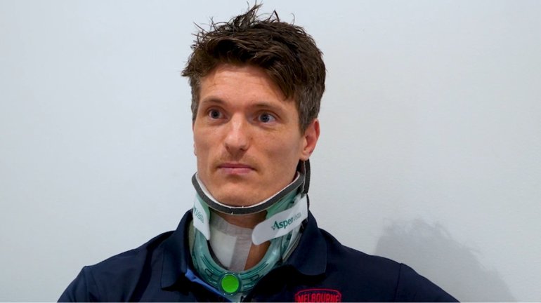 Brody Mihocek has spoken for the first time since his neck injury. 