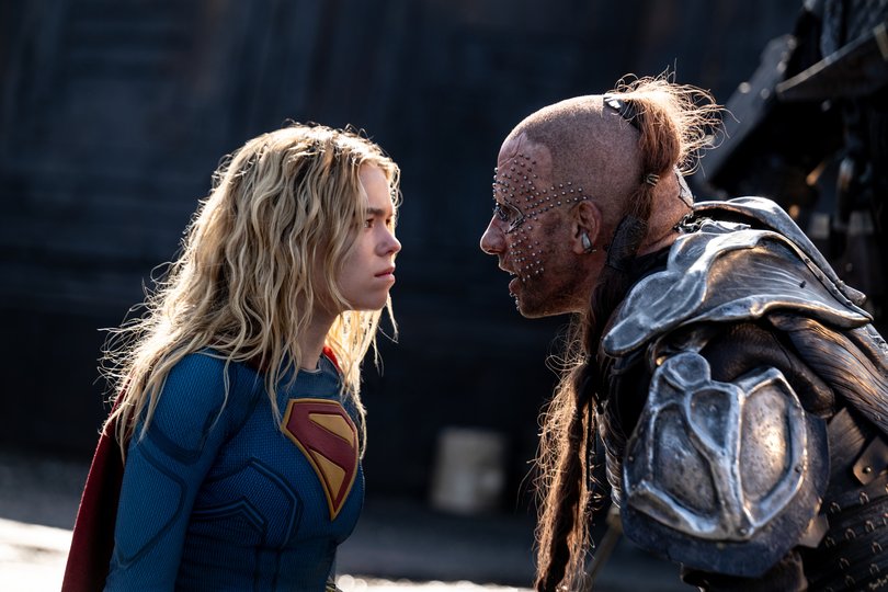 Supergirl stares down Krem of the Yellow Hills.