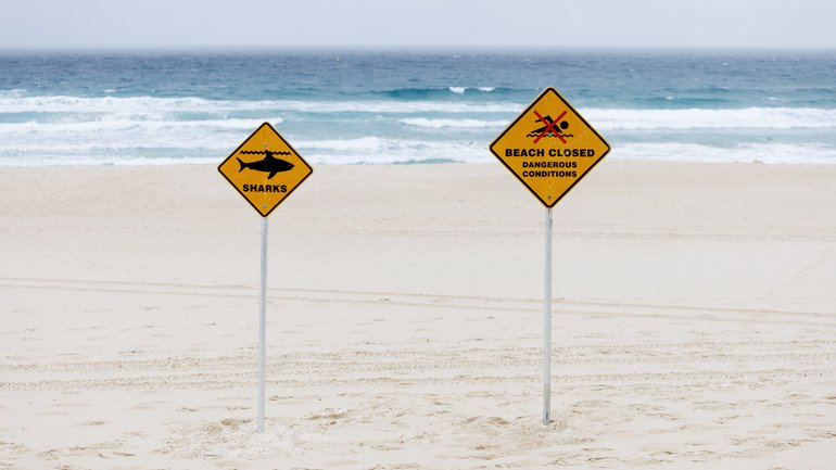 Bondi Beach is closed after a third shark sighting on Thursday morning. 