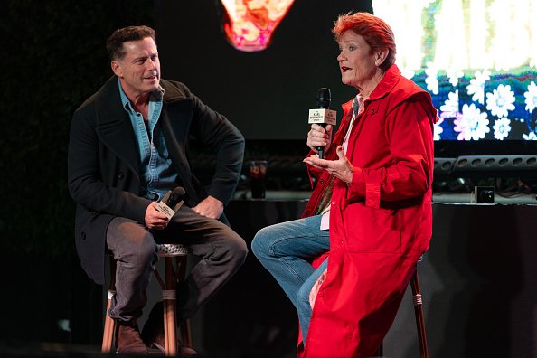 One Nation leader, Pauline Hanson, is interviewed by TV personality, Karl Stefanovic.