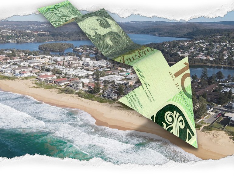 The richest post codes are facing the biggest real estate price drops.