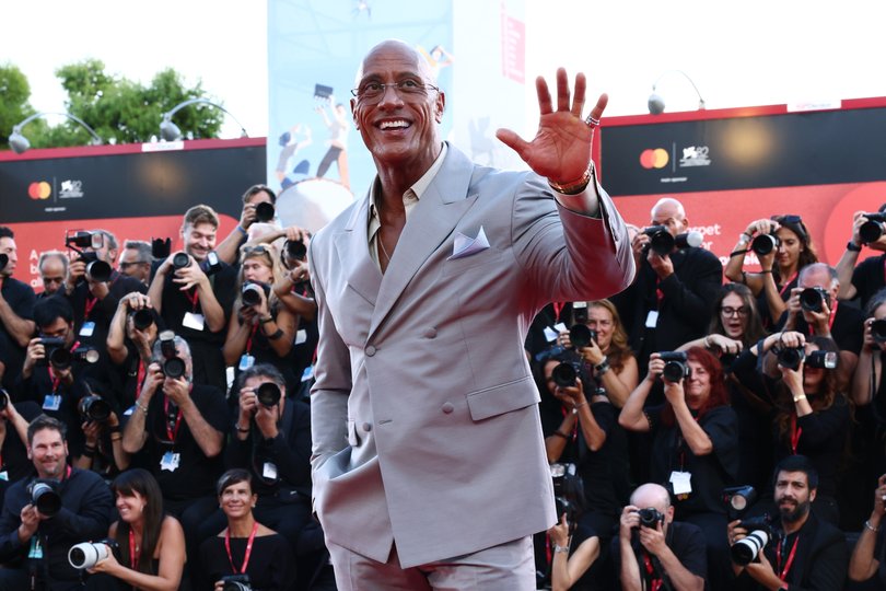 Dwayne Johnson in Venice in September. \