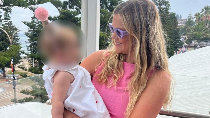 Sydney mum Leah Stewart, 35, pictured with her daughter, is making progress after she suffered catastrophic injuries in a shark attack at Coogee Beach. 