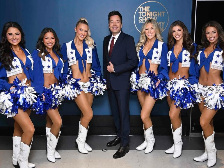Perth dancer Faith Ward, who is living her dream life as a Dallas Cowboys cheerleader, appeared on The Tonight Show with Jimmy Fallon.