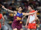 Cam Rayner has kicked three goals in an important win for Brisbane at home against Sydney.