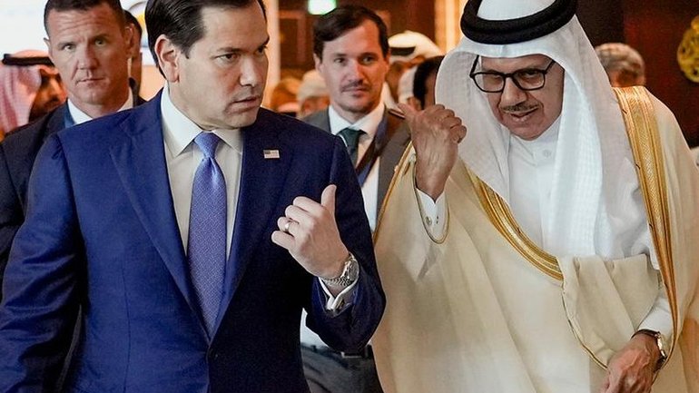 Marco Rubio has discussed the US-Iran deal with Gulf Arab foreign ministers in Bahrain.