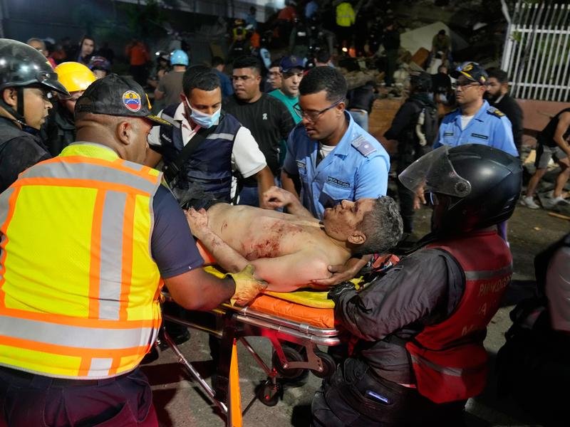 At least 1520 people were injured in the powerful twin earthquakes that struck Venezuela. 