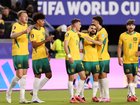 SANTA CLARA, CALIFORNIA - JUNE 25: Australia players celebrate after a 0-0 draw during the FIFA World Cup 2026 Group D match between Paraguay and Australia at San Francisco Bay Area Stadium on June 25, 2026 in Santa Clara, California. (Photo by Stu Forster/Getty Images)