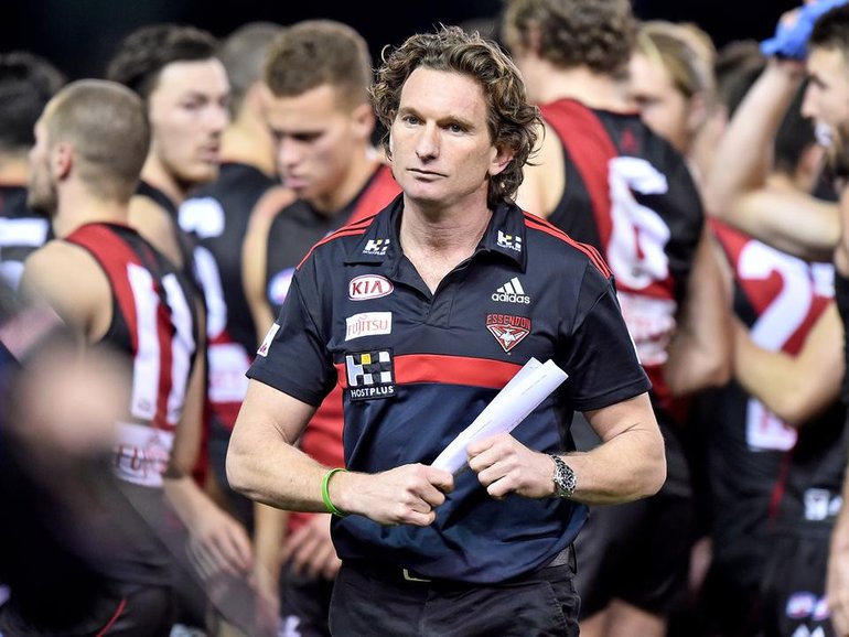 James Hird resigned as Essendon coach in 2015 and is in the mix for the current vacant Bombers job. (Joe Castro/AAP PHOTOS)
