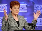 Pauline Hanson at the National Press Club.