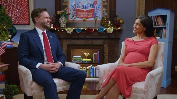 A brief interaction between JD and his wife Usha Vance has gone viral for its awkwardness. 