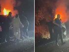 Parramatta coach Jason Ryles helped a young woman from a burning car just hours after the Eels were belted by South Sydney.