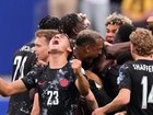 Canada have scored a late goal to win their World Cup knockout clash with South Africa. (AP PHOTO)