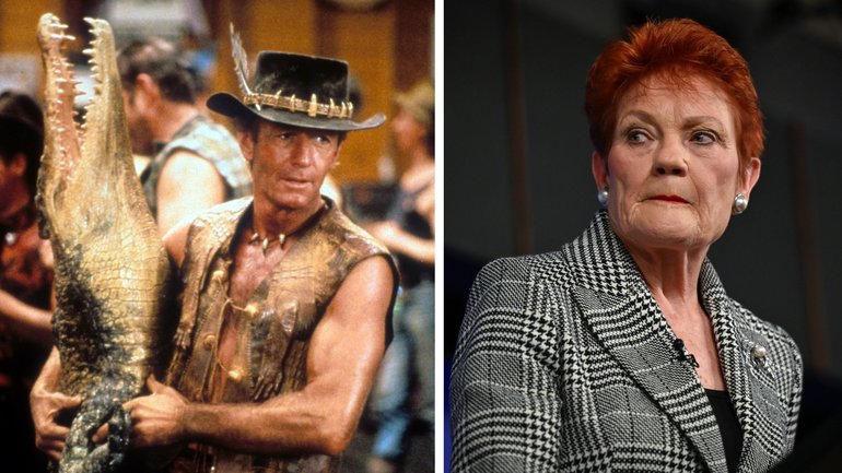 Paul Hogan thinks Pauline Hanson is a pelican.
