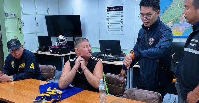 Simon Peter Carman, 45, was arrested by Thai immigration officers at Suvarnabhumi Airport late Friday.