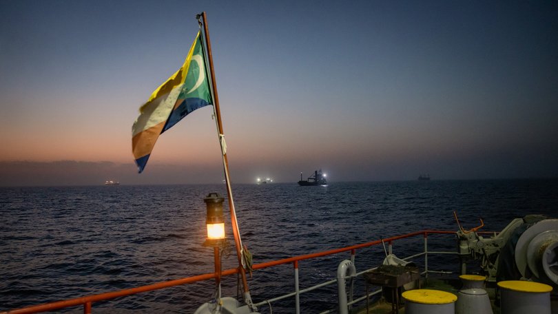 This week's provisional peace deal between the countries was meant to reopen the waterway to shipping traffic, but the pace of that reopening is unclear. 
