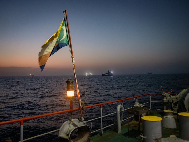 This week's provisional peace deal between the countries was meant to reopen the waterway to shipping traffic, but the pace of that reopening is unclear. 