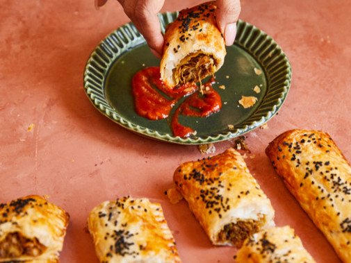 Kishwar Chowdhury shares a sausage  roll recipe with a twist.