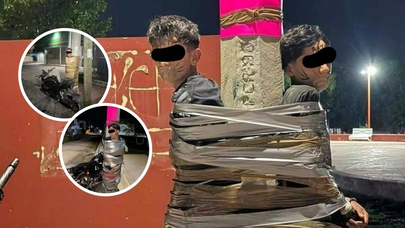 Local police are now hunting the vigilante dubbed 'Mexican Batman'.