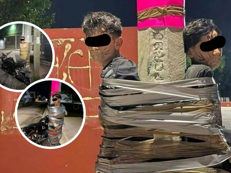 Local police are now hunting the vigilante dubbed 'Mexican Batman'.