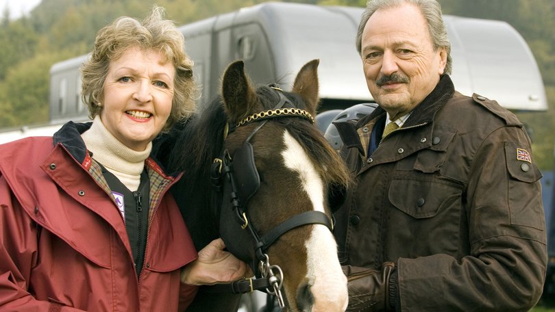 Penelope Keith and Peter Bowles in To The Manor Born Reunion on UK-TV