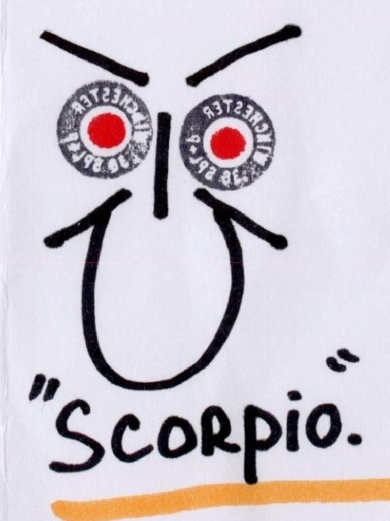 The author of the threatening letters used the alias “Scorpio”.  