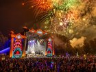 Police are investigating after a newborn baby was found dead inside a portable toilet at an electronic music festival held in a small American village.