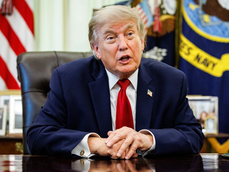 Donald Trump said US envoys were on the way to the meeting in Doha which was “perhaps important, perhaps not”.