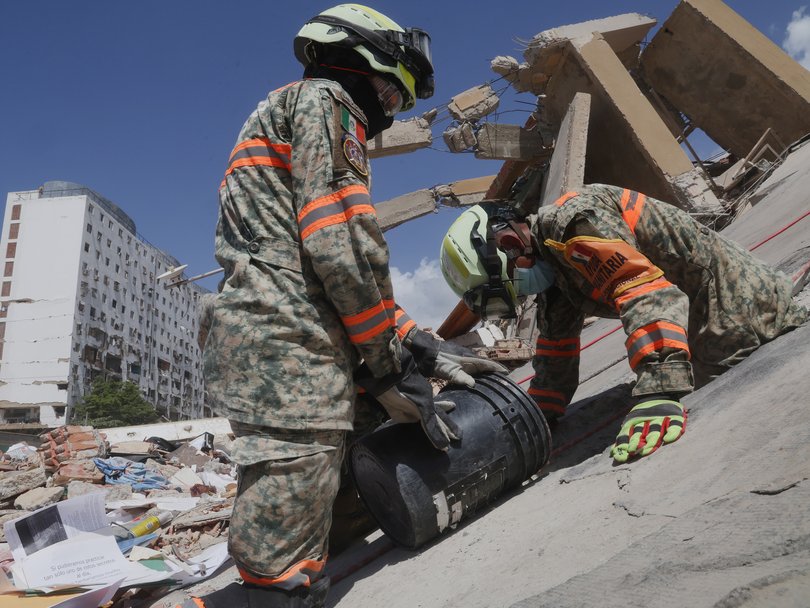 The Mexican Army has joined the search and rescue operation in Venezuela.