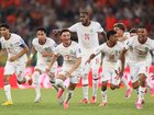 Morocco are through to the last 16 after defeating the Netherlands in a penalty shootout. (Photo by Carl Recine/Getty Images)