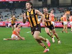 Nick Watson, who kicked three goals against GWS, will miss Hawthorn's clash with Melbourne. (James Ross/AAP PHOTOS)