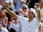 Otto Virtanen celebrates after the biggest win of his career, beating fourth seed Ben Shelton. 