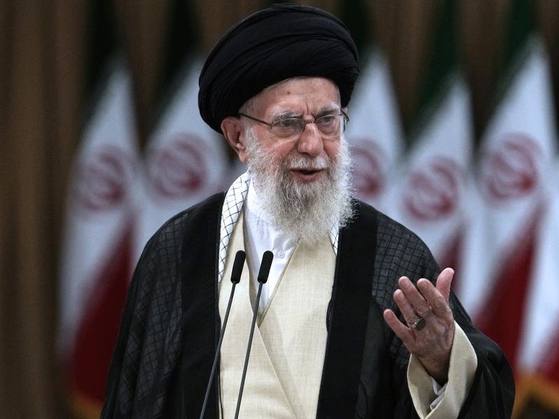 Iran's former supreme leader Ali Khamenei was killed in Israeli and US ‌strikes ⁠in February. (AP PHOTO)