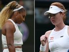 Serena Williams battled against Australian Maya Joint at Wimbledon.